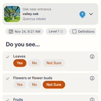 New Nature's Notebook app screencap