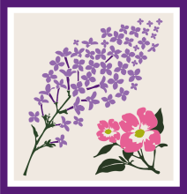 Lilacs & Dogwoods campaign badge small